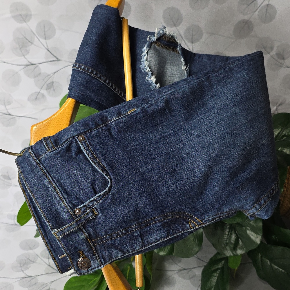 Free People Distressed High-Rise Skinny Jeans - 28 - Picture 3 of 8